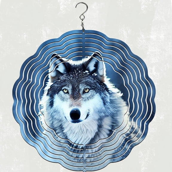 Wolf Wind Spinner, Garden Décor, Yard Décor, Porch Decor