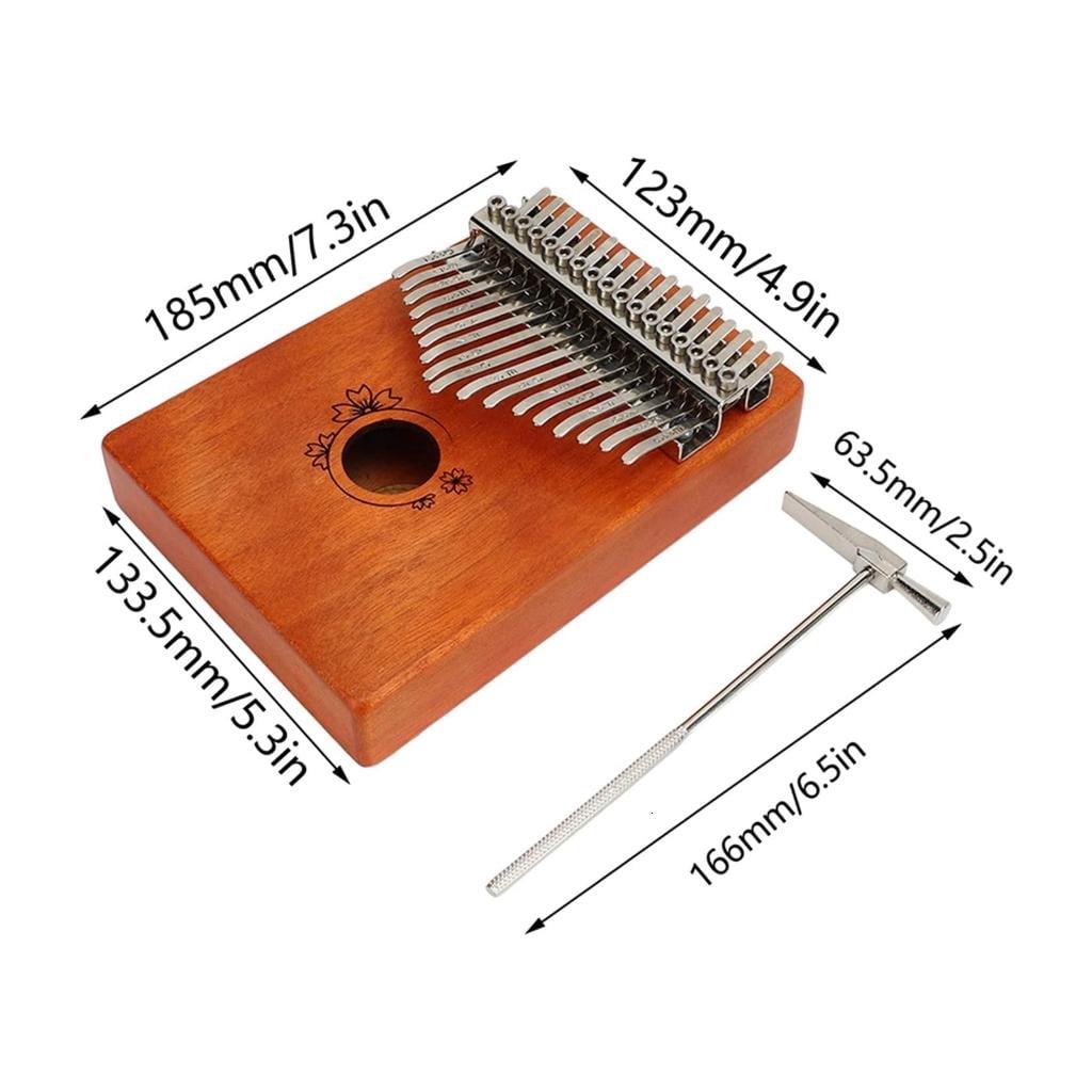 Yihuala Portable Wooden Kalimba 17 Keys Pocket Thumb Piano Adults & Music Beginners