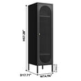 thumbnail image 2 of Metal Wardrobe Coat Cabinet with Adjustable Shelves and Hanging Rod,Storage Closet Locker for Bedroom,Kids Room,Office, Home, School,Almirah for Clothes,Blanket., 2 of 5