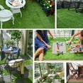 thumbnail image 3 of Yibooy 10 Pcs 12 Inchx12 Inch Realistic Grass Turf Tile Interlocking Green Grass Mat, 3 of 10