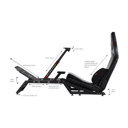 Next Level Racing - F-GT Simulator Cockpit - Black