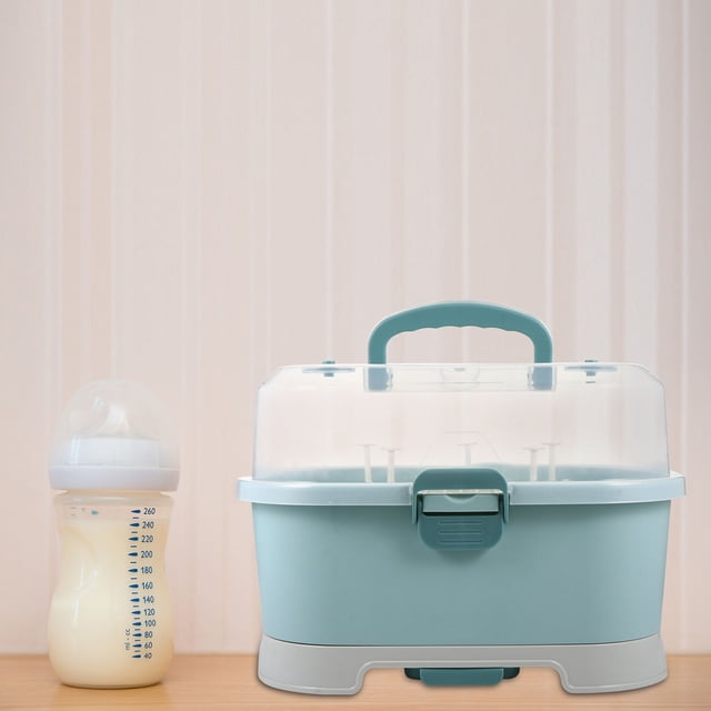 WEUVEB Baby Products Portable Milk Bottle Case with Drying Rack and Sealing Function 1Pack