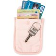 thumbnail image 4 of Pink Nylon Travel Bra Wallet - Anti-TheftPouch for Credit Cards, Cash & ID - Secure Snap-Closure Storage Pouch for Crowded Areas, Festivals & Daily Use - Lightweight Discreet Valuables Holder, 4 of 6