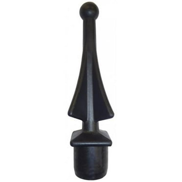 Erva Decorative Finial for 1" Outer Diameter Poles, Black
