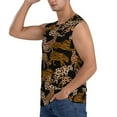 thumbnail image 3 of Daiia Leopard Print Printed Men's Tank Tops,Casual Soft Sleeveless Gym Muscle Shirts Bodybuilding Tee-X-Large, 3 of 8