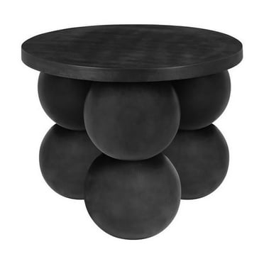 Dani Round Side Table Small in Black