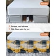 thumbnail image 6 of Street Art Bed Skirt King Size 16" Drop Watercolor Yellow Gray Decoration Ruffled Wrap Around Bed Skirts Adjustable Elastic Bedskirt Dust Ruffle for King Size Bed, 6 of 7