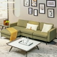 thumbnail image 3 of Costway Modular L-shaped 3 Seat Sectional Sofa w/ Reversible Chaise & 2 USB Ports Green, 3 of 11