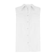 thumbnail image 5 of Womens Sleeveless Button Down Shirt Collar Cotton Linen Blouse Summer Casual Loose Tank Top Business Casual Outfits, L, 5 of 8