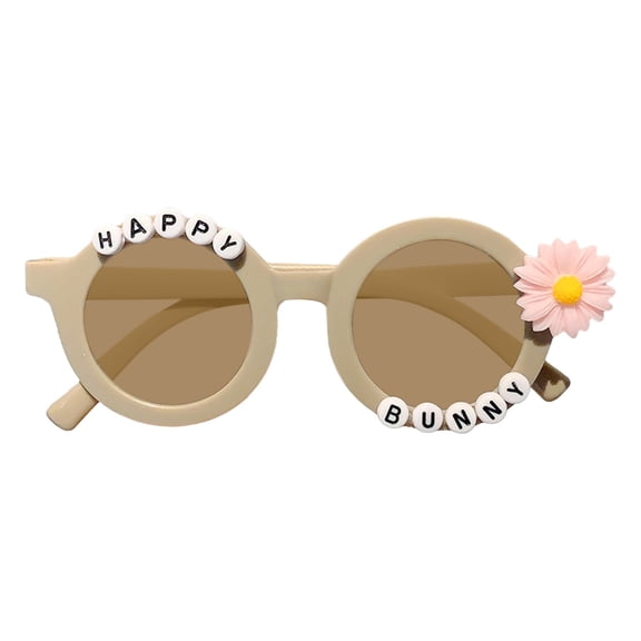 Orangide Kids Sunflower Sunglasses Round Frame UV Protection Summer Sun Glasses for Toddler Baby Girls, Cute Small Size for Children, Perfect for Outdoor Play