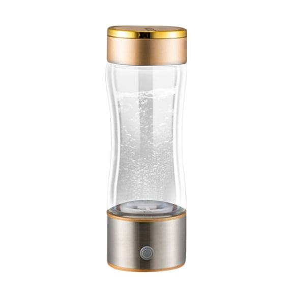 Lksixu Générateur d'Eau Hydrogénée Portable avec Technologie SPE et Pem, Bouteille Génératrice d'Eau Hydrogénée en Verre Portable Rechargeable, Gadgets de Cuisine