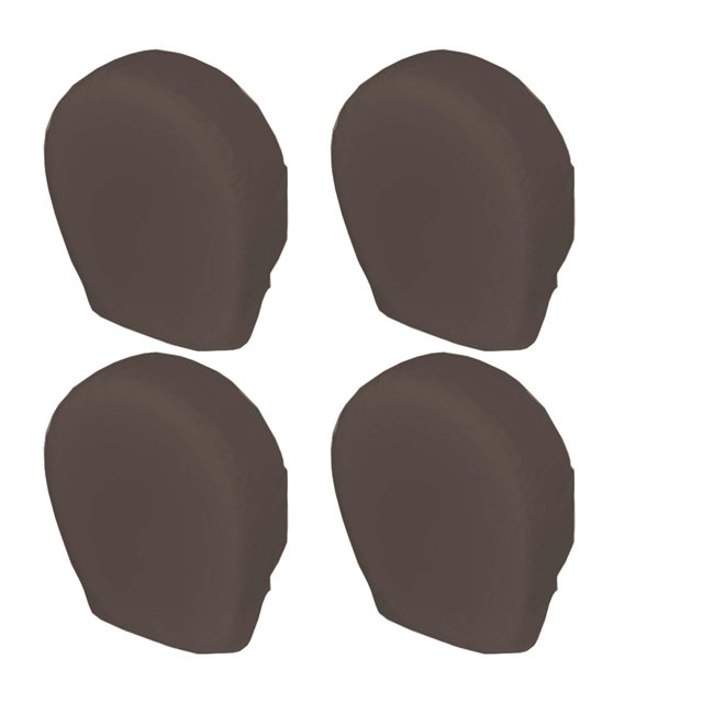 Juego de 4 cubiertas para neumáticos de repuesto, cubiertas para ruedas 210D Oxford, cubiertas para neumáticos de automóvil a prueba de polvo para uso Talla L Café
