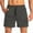 Dark Gray, variant on cfhntfmh Running Shorts for Men Comfy Elastic Waisted Lounge Beach Shorts with Zipper Pockets Summer Athletic Workout Shorts