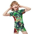 thumbnail image 4 of Suicide Squad Boys 2-Piece Swimsuit Set, Short Sleeve Rash Guard & Swim Trunks, 4 of 7