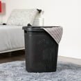thumbnail image 2 of Mind Reader Slim Portable Laundry Hamper, Black, 2 of 6