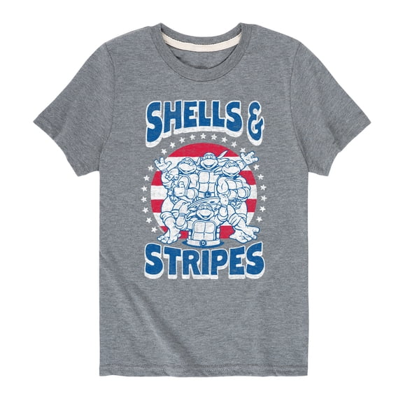 Teenage Mutant Ninja Turtles - Shells and Stripes - Toddler And Youth Short Sleeve Graphic T-Shirt