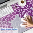 thumbnail image 2 of Long Mouse Pads for Desk,Purple Floral and Petal Pattern Desk Mats on Top Of Desks, Desk Mouse Pad Extra Large with 3mm Non-Slip Base and Stitched Edge for Gaming,Office,Work,Home 47.3"x23.6", 2 of 6