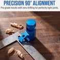 thumbnail image 4 of Right-Angle Ruler Clamp, Tall Stair Gauges with Holder Hook, Hexagonal Stable Lock with Holder & Hook for Framing Square Support & Circular Saw, Precision Woodworking Layout Tool for Speed Square, 4 of 8
