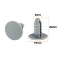 thumbnail image 2 of Unique Bargains Plastic Automobile Car Parts Expanding Screw Rivets Gray 50 Pcs, 2 of 2