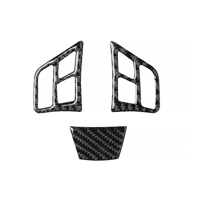 Pegatina decorativa autoadhesiva de la rueda de dirección del automóvil Reemplazo de la calcomanía interior del estilizador de automóviles para 3 series E90 2005-2012, 3 PCS Scienceny VI014516-00