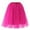 A-Hot Pink74, variant on Bibifish Womens Skirts Tulle Skirts Knee Length Skirts Solid Color Elastic Waisted Stylish Adult Tutu Dancing Skirts For Ladies