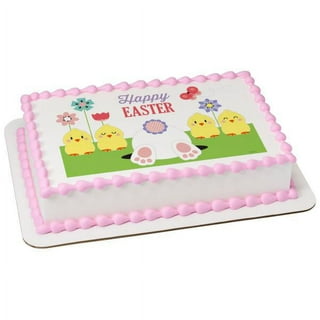 Easter Gingham Ribbon Cake Topper - The Party Teacher