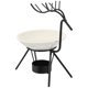 thumbnail image 1 of Quemador de incienso simple Soporte de incienso de arte de hierro Elk Aroma Therapy Ash Catcher Decoración para la oficina en casa (Ciervo negro y bandeja blanca), 1 of 6