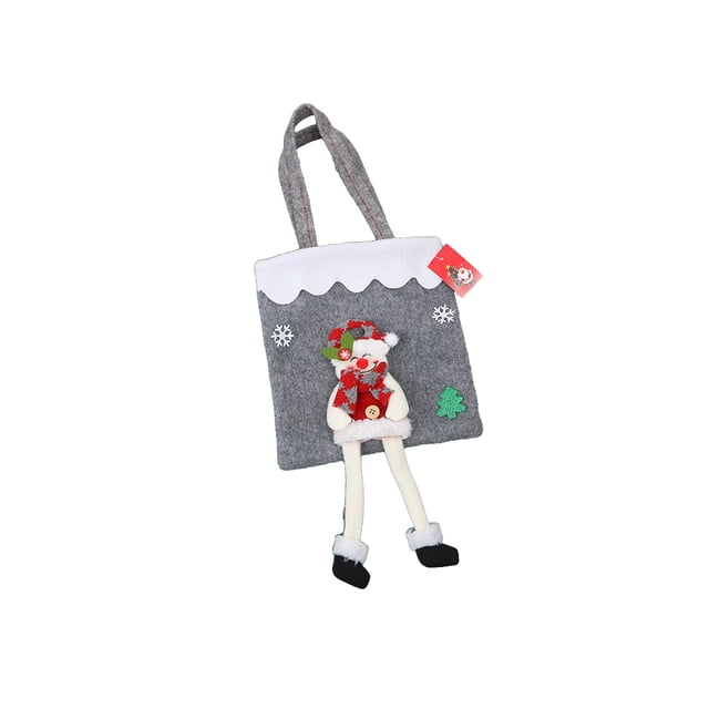 Injueey Bolsa de regalos de navidad Papá Noel Lindos juguetes de chocolate Bolsa de almacenamiento de dulces Decoración de cumpleaños de boda Tote con Kits de decoración para fiestas Tipo 2 Injueey HA065395-02