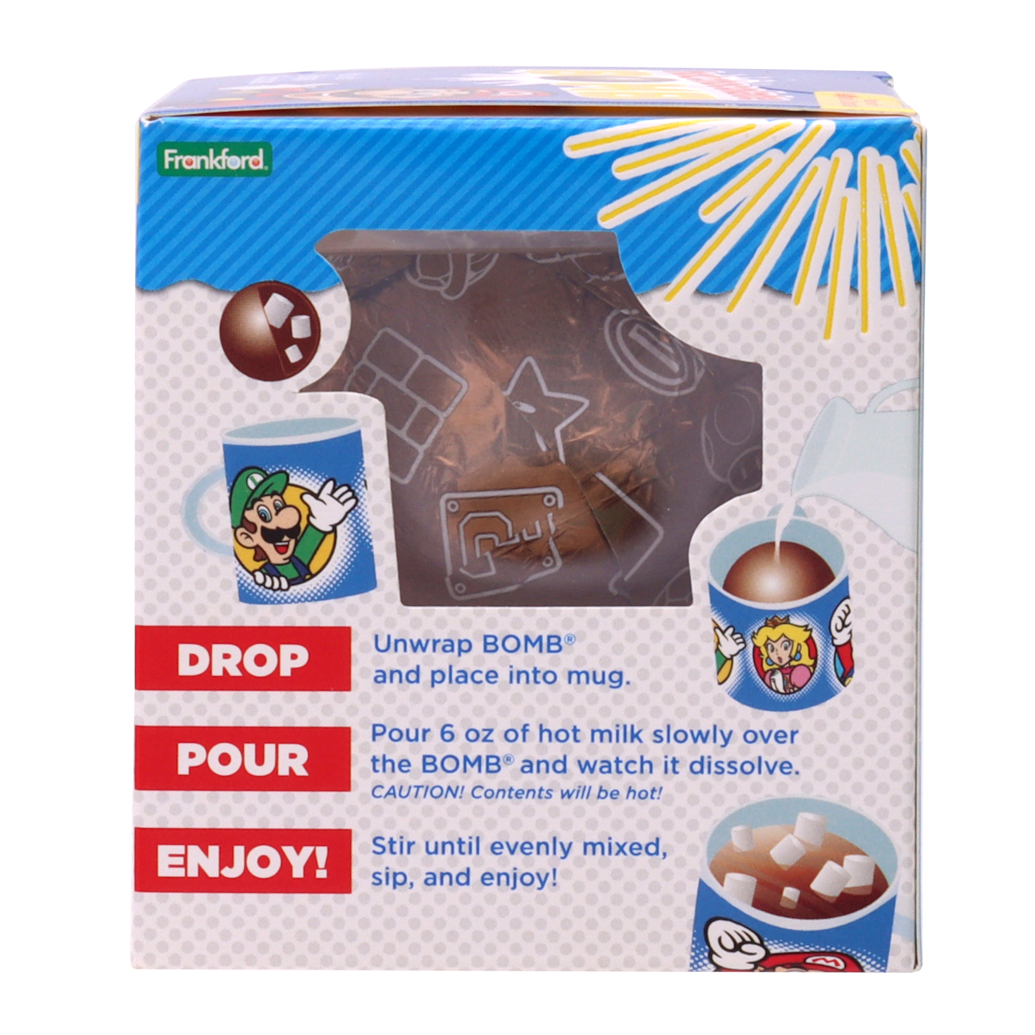 Super Mario Hot Cocoa Bomb, 12 Pack by Frankford Candy
