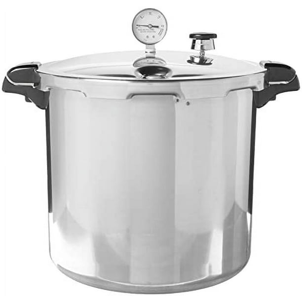 Presto 01784 23 Quart Induction Compatible Pressure Canner 23qt Polished Aluminum Walmart