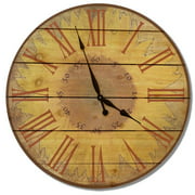Day Dream HQ WSC16 16 in. Warm Sunflower Clock Cedar Wall ClockWall Art