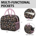 thumbnail image 6 of Lunch Bag Lunch Box for Women Reusable Insulated Lunch Cooler Bags,Large Capacity for Work Travel Picnic,Water-Resistant Pioneer Colorful Floral Lunch Tote Bag Gifts for Woman Mom Pink, 6 of 6
