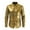 Gold, variant on Men's Casual Shiny Lapel Long Sleeve Dress Shirt Stylish Formal Wear Comfortable Slim Fit Fashion Top Men's Lightweight Crewneck Tee Tops