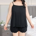 thumbnail image 5 of yillto Womens Cami Pajama Sets 2 Piece Pjs Soft Sleeveless Tank Top and Shorts Camisole Loungewear Set, 5 of 7