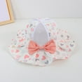 thumbnail image 2 of Toddler Beach Hat Baby Toddler Girls Summer Outdoor Wide Brim Floral Sun Hat Lightweight Breathable Bucket Hat with Bow Baby Girl Sun Hat Pink 2 Years-7 Years, 2 of 4