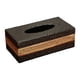 thumbnail image 4 of Porta pañuelos de piel sintética con base magnética para hotel y restaurante. negro grande, 4 of 7