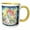 Yellow/White, variant on 3drose, Tea Time Teapot and Teacups and Lovely Flowers Digital Art, 11oz Mug
