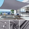 thumbnail image 3 of Toldo tipo vela para sombra de sol de 2x2,5 m, cubierta de pérgola de tela permeable, para patio al aire libre, césped, jardín, cochera, 3 of 5
