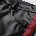 thumbnail image 4 of Fesfesfes Winter Pant Casual Middle Waist Solid Color Warm - Keeping Leather Pant, 4 of 6