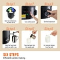thumbnail image 6 of VEVOR Wax Melter for Candle Making, 6.5 Liter Large Electric Wax Melting Pot Easy Pour Spout, 9-level Temperature Control, Easy Clean for Candle Soap Cream Beauty Bulk Production Business or Home, 6 of 9