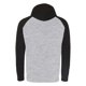 thumbnail image 2 of Awdis Just Hoods - Sudadera con capucha Modelo Baseball en 2 tonalidades Unisex Adultos (Gris jaspeado/Negro jet), 2 of 2