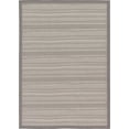 thumbnail image 1 of Unique Loom Outdoor Border Collection Transitional Indoor & Outdoor Casual Striped Tonal Moroccan Area Rug, 7 x 10 ft, Gray/Dark Gray, 1 of 1