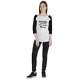 thumbnail image 5 of Inkmeso Raglan Tshirt Sarcasm Dear Karma I Have A List Of People You Have Missed. Graphic Top For Women, 5 of 9