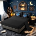 thumbnail image 4 of meiyoeat Gemstones Dragon Twin Bedding for Kids Boys Girls, Mystic Sky Animal Bedding Comforter Set, Blue Black, Black Reversible, 7 Pieces, 4 of 5