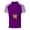 Purple, variant on Adult Men Polo T Shirts Short Sleeve Button Polo Tees Lightweight Gold Casual Dress Shirts for Men