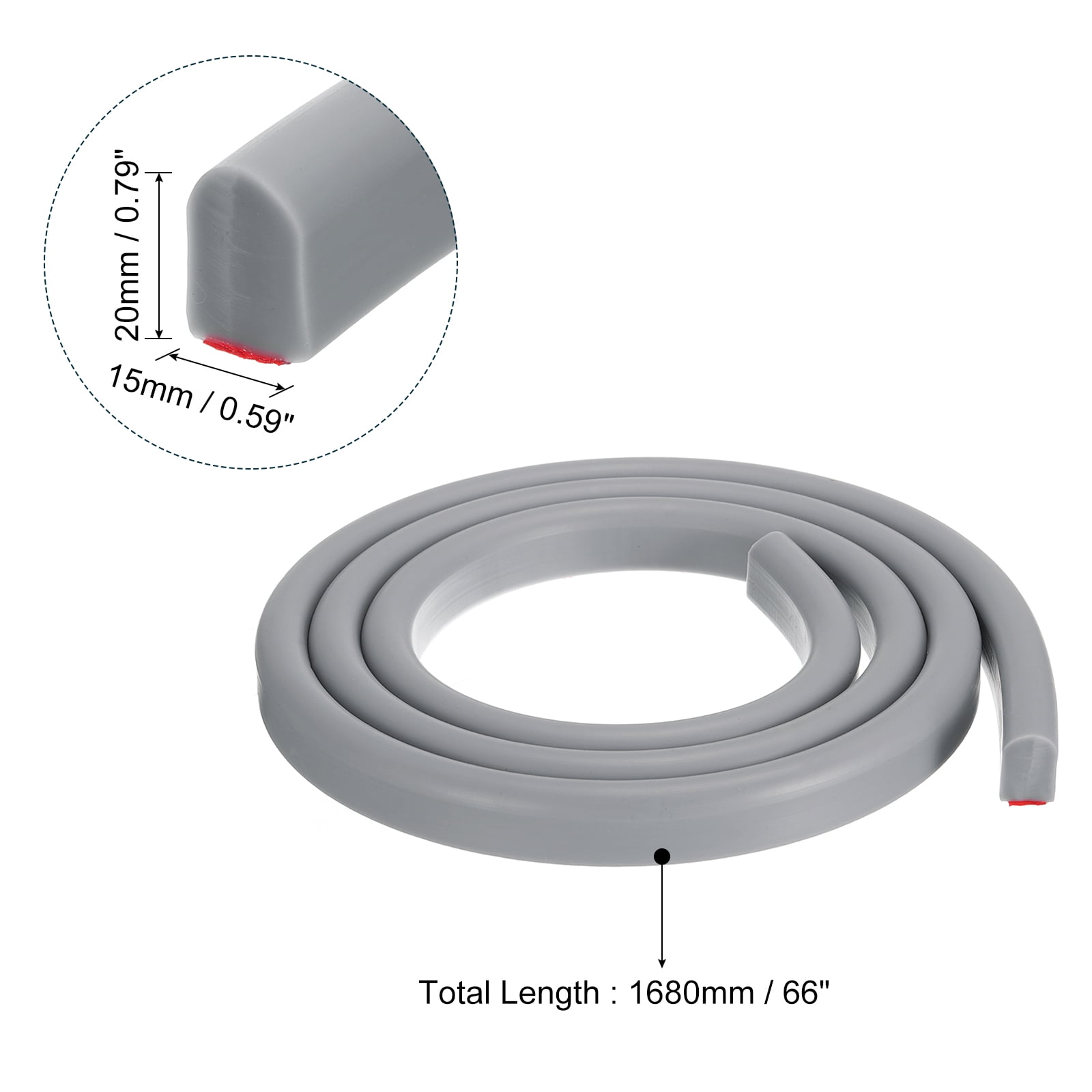 REGALWOVEN Collapsible Shower Barrier Stopper U-shape Water Guard Blocker for Wet and Dry Separation Gray 66 inch