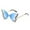 Blue, variant on WTOBBY Butterfly Diamond Sunglasses, Rimless Fashion Sun Glasses with Full UV Protection, Women's Outdoor Accessory for Clothing Matching,Blue