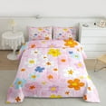 thumbnail image 2 of Feelyou Flower Floral Women Bedding Comforter Set, Pink Cherry Blossoms Twin Comforter Sets, Modern Fashion Style Reversible Bedding Set, Super Cozy Room Decor, 2 Pieces, 2 of 8