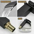 thumbnail image 5 of Zovajonia Single Handle Bathroom Vanity Sink Lavatory Faucet with Deck Plate Matte Black, 5 of 10