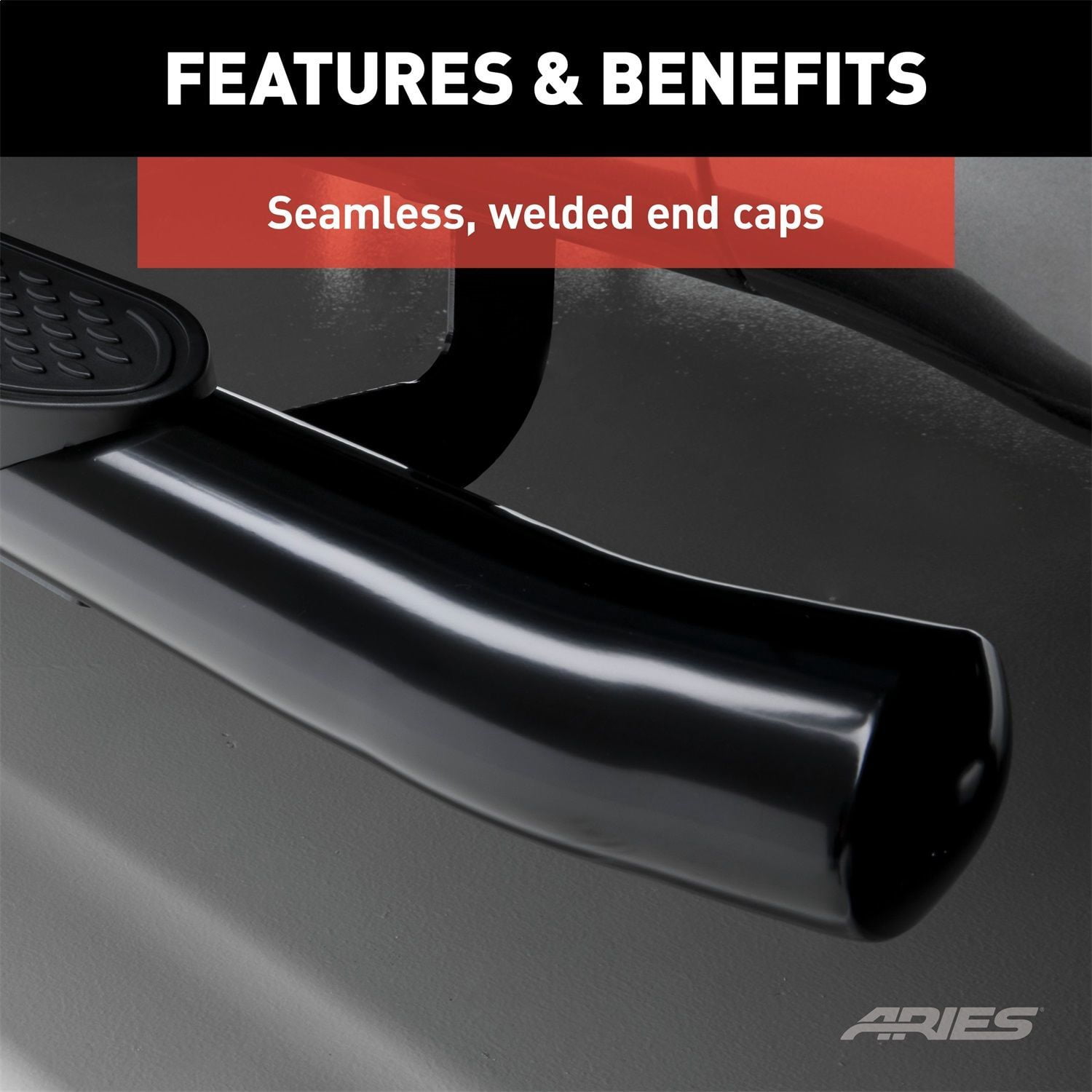 ARIES S224047 The Standard 4 In. Oval Nerf Bar, Fits Select Ford Bronco 2-Door